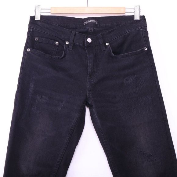 ZARA Premium Black Ripped Pants - Picture 2 of 8